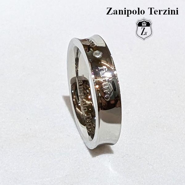 Zanipolo Terzini リング ダイアモンド 逆ラウンド 　ザニポロタルツィーニ サージカルステンレス 金属アレルギー対応 メンズ レディース ペアリング | Zanipolo Terzini | 01