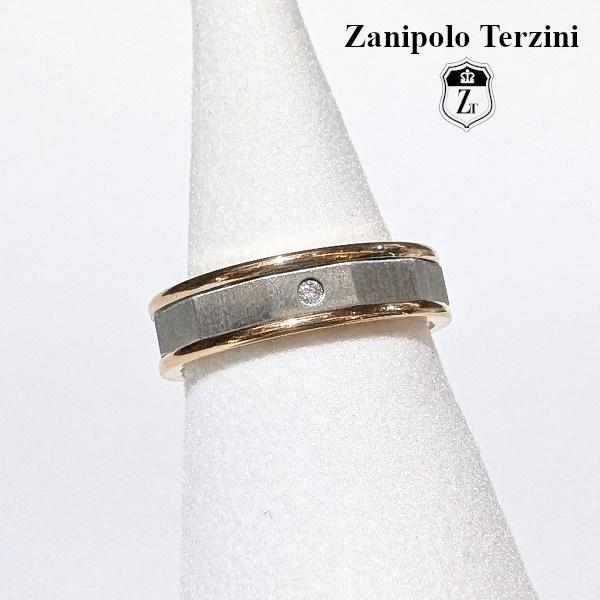 Zanipolo Terzini リング ダイアモンド マット ピンクゴールド　ザニポロタルツィーニ サージカルステンレス 金属アレルギー対応 シンプル レディース | Zanipolo Terzini | 02