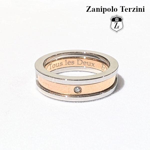 Zanipolo Terzini リング ダイアモンド セパレート ピンクゴールド ザニポロタルツィーニ サージカルステンレス 金属アレルギー対応 シンプル ペアリング | Zanipolo Terzini | 01