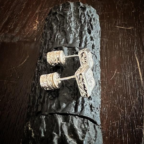 ZOCALO ピアス Jeweled Ivy Square Stud L　ソカロ エスニック シルバー | ZOCALO | 02