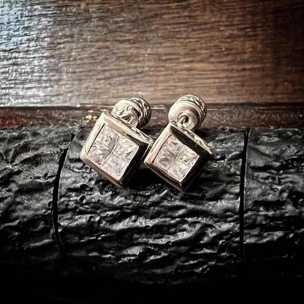 ZOCALO ピアス Jeweled Ivy Square Stud M　ソカロ エスニック シルバー | ZOCALO