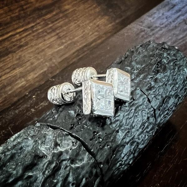 ZOCALO ピアス Jeweled Ivy Square Stud M　ソカロ エスニック シルバー | ZOCALO | 01