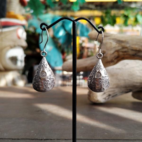 カレンシルバー ピアス ベンド　カレン族 少数民族 タイ エスニック ハンドメイド | 