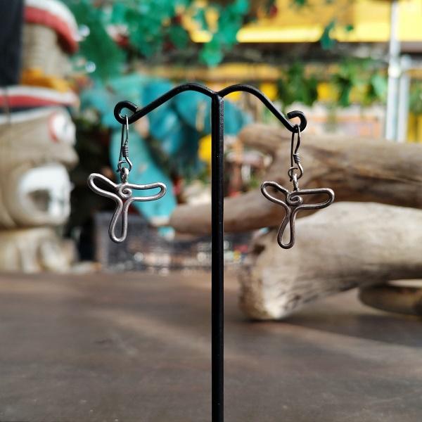 カレンシルバー ピアス すかしフラワー　カレン族 少数民族 タイ エスニック ハンドメイド | 