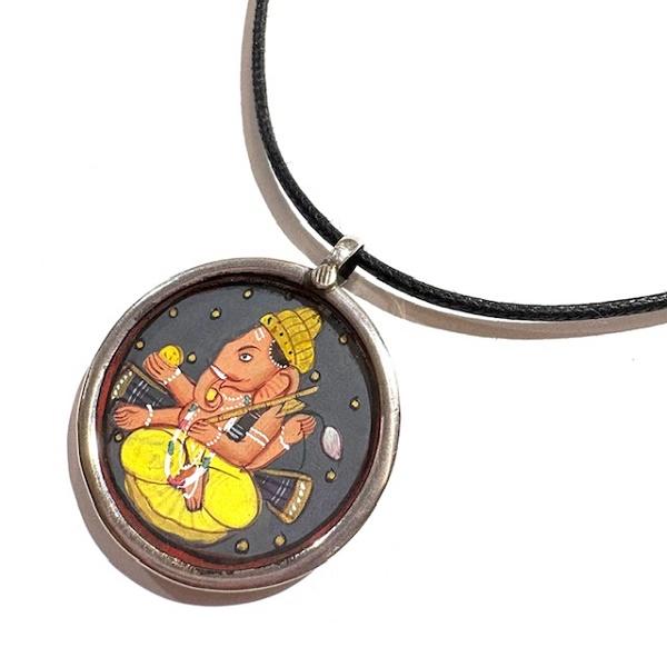 ガネーシャ アンティーク ペンダントトップ アクセサリー お守り 商売繁盛 幸運 開運 シルバー  神様 ヒンドゥー |  | 01