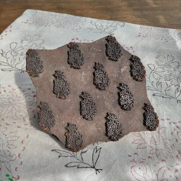 ウッドブロック アンティークI インド ブロックスタンプ エスニック 一点物 | 