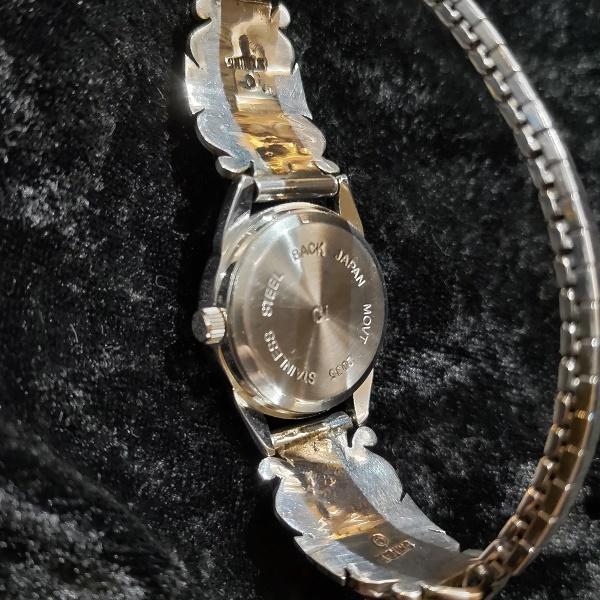 インディアンジュエリー リストウォッチ　インレイワーク 　シルバー925 ラピスラズリ 一点物 Indian jewelry |  | 02