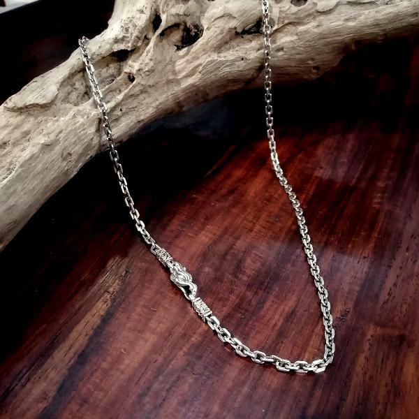 ZOCALO チェーン Anchor Square Necklace M 40cm　ソカロ エスニック シルバー | ZOCALO