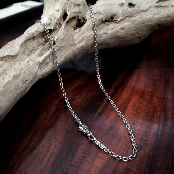 ZOCALO チェーン Anchor Square Necklace S 50cm　ソカロ エスニック シルバー | ZOCALO