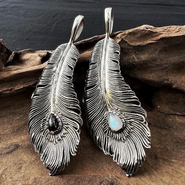 ZOCALO ペンダントトップ Phoenix Tail Feather L　ソカロ エスニック シルバー | ZOCALO