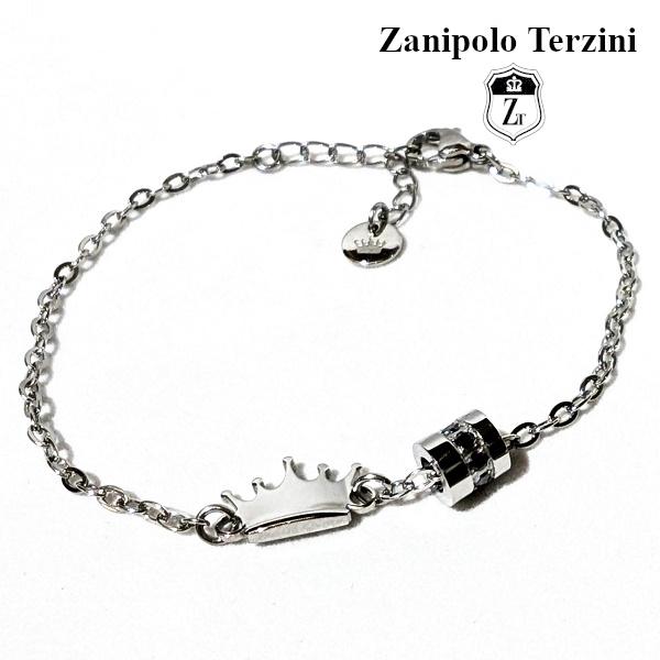 Zanipolo Terzini ブレスレット クラウンプレート 　ザニポロタルツィーニ サージカルステンレス 金属アレルギー対応 シンプル メンズ レディース ペアアクセ | Zanipolo Terzini | 01