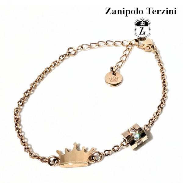 Zanipolo Terzini ブレスレット クラウンプレート 　ザニポロタルツィーニ サージカルステンレス 金属アレルギー対応 シンプル メンズ レディース ペアアクセ | Zanipolo Terzini | 02