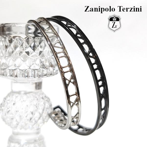 Zanipolo Terzini バングル ローマ数字　ザニポロタルツィーニ サージカルステンレス 金属アレルギー対応 シンプル メンズ レディース ペアアクセ | Zanipolo Terzini