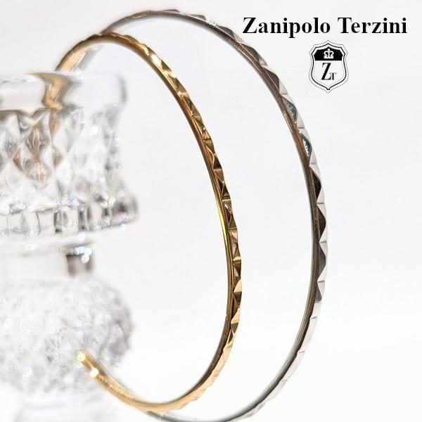Zanipolo Terzini バングル スタッズ ダイアモンド　ザニポロタルツィーニ サージカルステンレス 金属アレルギー対応 シンプル メンズ レディース ペアアクセ | Zanipolo Terzini