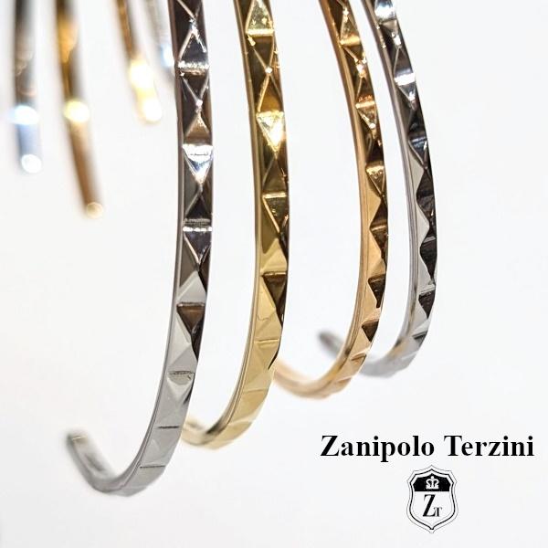Zanipolo Terzini バングル スタッズ ダイアモンド　ザニポロタルツィーニ サージカルステンレス 金属アレルギー対応 シンプル メンズ レディース ペアアクセ | Zanipolo Terzini | 01