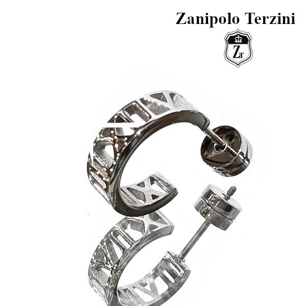 Zanipolo Terzini ピアス Roman figure ローマ数字　ザニポロタルツィーニ サージカルステンレス 金属アレルギー対応 シンプル メンズ レディース | Zanipolo Terzini | 01