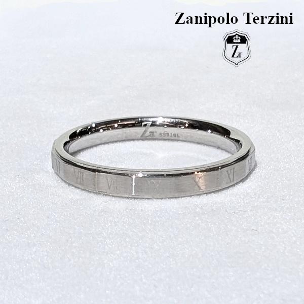 Zanipolo Terzini リング ローマ数字 　ザニポロタルツィーニ サージカルステンレス 金属アレルギー対応 シンプル メンズ レディース ペアリング | Zanipolo Terzini | 01