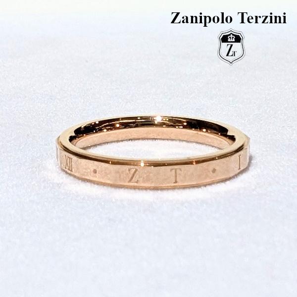 Zanipolo Terzini リング ローマ数字 ピンクゴールド　ザニポロタルツィーニ サージカルステンレス 金属アレルギー対応 シンプル レディース ペアリング | Zanipolo Terzini | 02