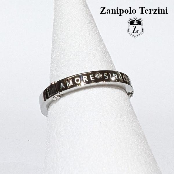 Zanipolo Terzini リング ダイアモンド メッセージ　ザニポロタルツィーニ サージカルステンレス 金属アレルギー対応 メンズ レディース ペアリング | Zanipolo Terzini