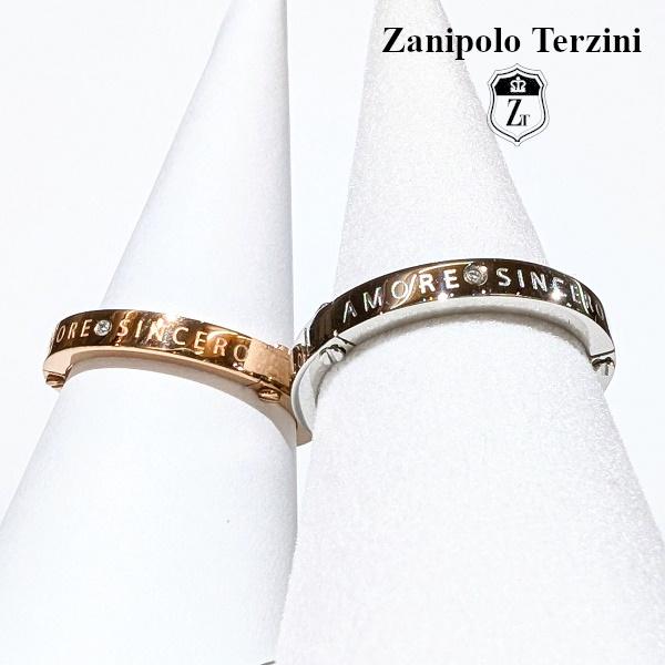 Zanipolo Terzini リング ダイアモンド メッセージ ピンクゴールド　ザニポロタルツィーニ サージカルステンレス 金属アレルギー対応 レディース ペアリング | Zanipolo Terzini | 03