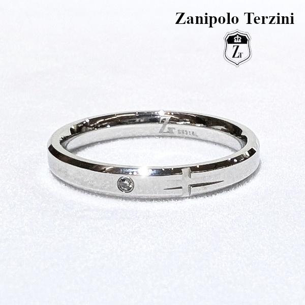 Zanipolo Terzini リング ダイアモンド クロス ザニポロタルツィーニ サージカルステンレス 金属アレルギー対応 シンプル メンズ レディース ペアリング | Zanipolo Terzini