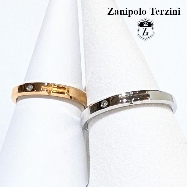Zanipolo Terzini リング ダイアモンド クロス ピンクゴールド ザニポロタルツィーニ サージカルステンレス 金属アレルギー対応 シンプル レディース ペアリング | Zanipolo Terzini | 02