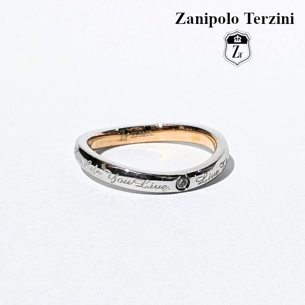 Zanipolo Terzini リング ダイアモンド ピンクゴールド　ザニポロタルツィーニ サージカルステンレス 金属アレルギー対応 シンプル レディース ペアリング | Zanipolo Terzini