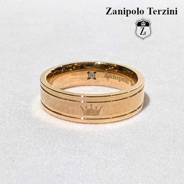 Zanipolo Terzini リング ダイアモンド クラウン ピンクゴールド　ザニポロタルツィーニ サージカルステンレス 金属アレルギー対応 レディース ペアリング | Zanipolo Terzini