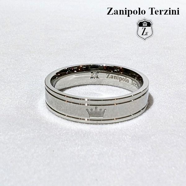 Zanipolo Terzini リング ダイアモンド クラウン　ザニポロタルツィーニ サージカルステンレス 金属アレルギー対応 メンズ レディース ペアリング | Zanipolo Terzini