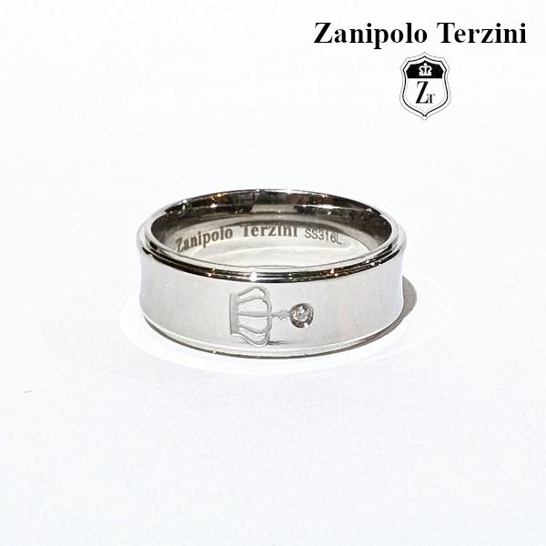 Zanipolo Terzini リング ダイアモンド クラウン　ザニポロタルツィーニ サージカルステンレス 金属アレルギー対応 シンプル メンズ レディース ペアリング | Zanipolo Terzini | 01