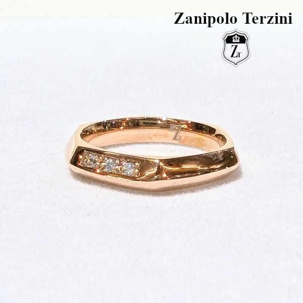 Zanipolo Terzini リング ヘキサゴン ピンクゴールド　ザニポロタルツィーニ サージカルステンレス 金属アレルギー対応 シンプル レディース ペアリング | Zanipolo Terzini | 01