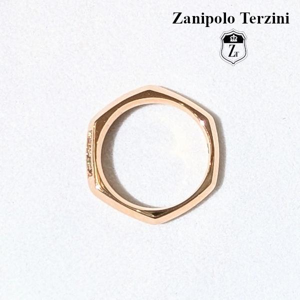 Zanipolo Terzini リング ヘキサゴン ピンクゴールド　ザニポロタルツィーニ サージカルステンレス 金属アレルギー対応 シンプル レディース ペアリング | Zanipolo Terzini | 02