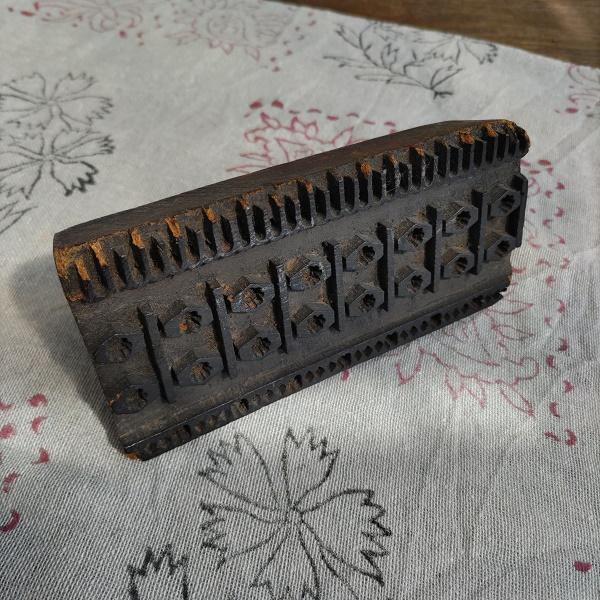 ウッドブロック アンティークIII　インド ブロックスタンプ エスニック 一点物 | 