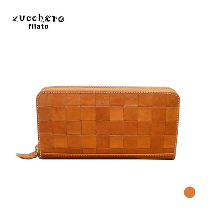 zucchero filato ズッケロフィラート カウレザーメッシュ 長財布