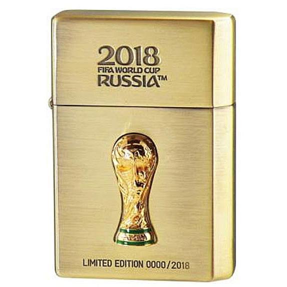 オイルライター・喫煙具　2018FIFA ワールドカップロシア　ギアトップスタイル トロフィーメタル