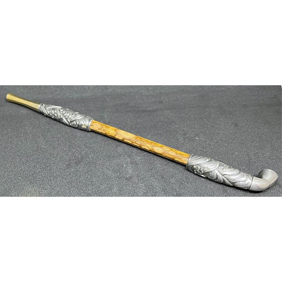 銀煙管肉彫口金波 【喫煙具・きせる】 : 喫煙具専門店 ラ・ピエール