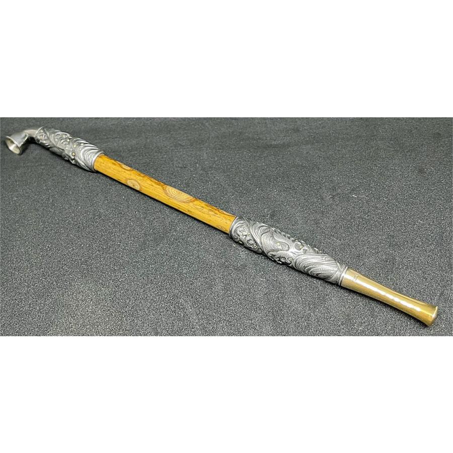 銀煙管肉彫口金波 【喫煙具・きせる】 : 喫煙具専門店 ラ・ピエール