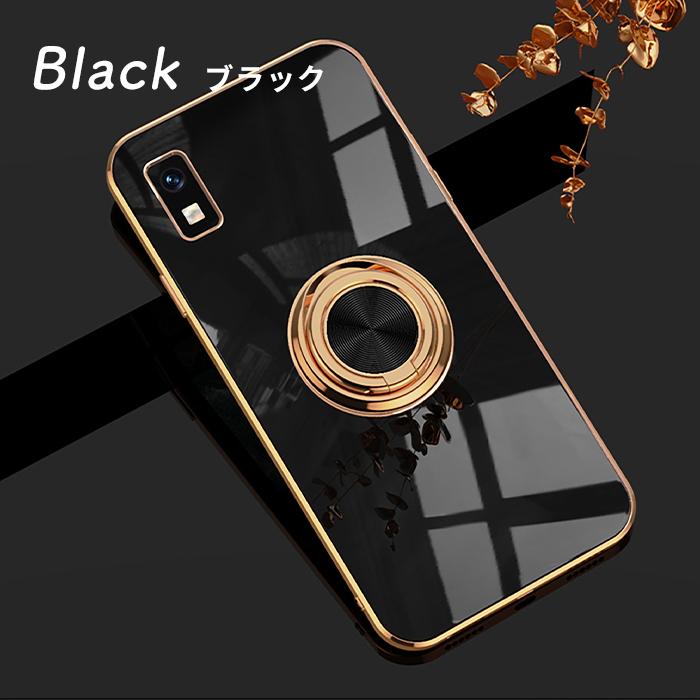 AQUOS アクオスwish2 ケース wish2 TPU リングデザイン 単色 カバー