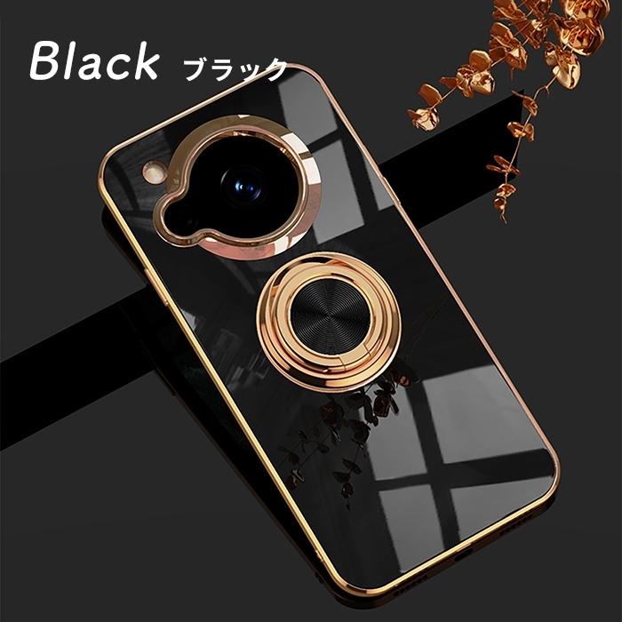 AQUOS R7 ケース TPU リングデザイン 単色 アクオス AQUOSR7 カバー