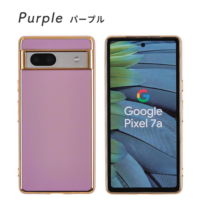 グーグル ピクセル7aケース Pixel7a ケース エッジゴールド pixel 7a カバー google シンプル TPU ピクセル7a 5G おしゃれ 耐衝撃 スマホケース | Google Pixel | 09