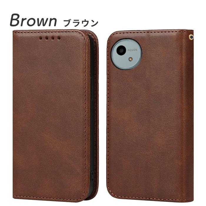 【色:ブラウン_サイズ:AQUOS Wish4】AQUOS wish4 ケース AQUOS wish wish4 ケース 手帳型 アクオスwish4 アクオス