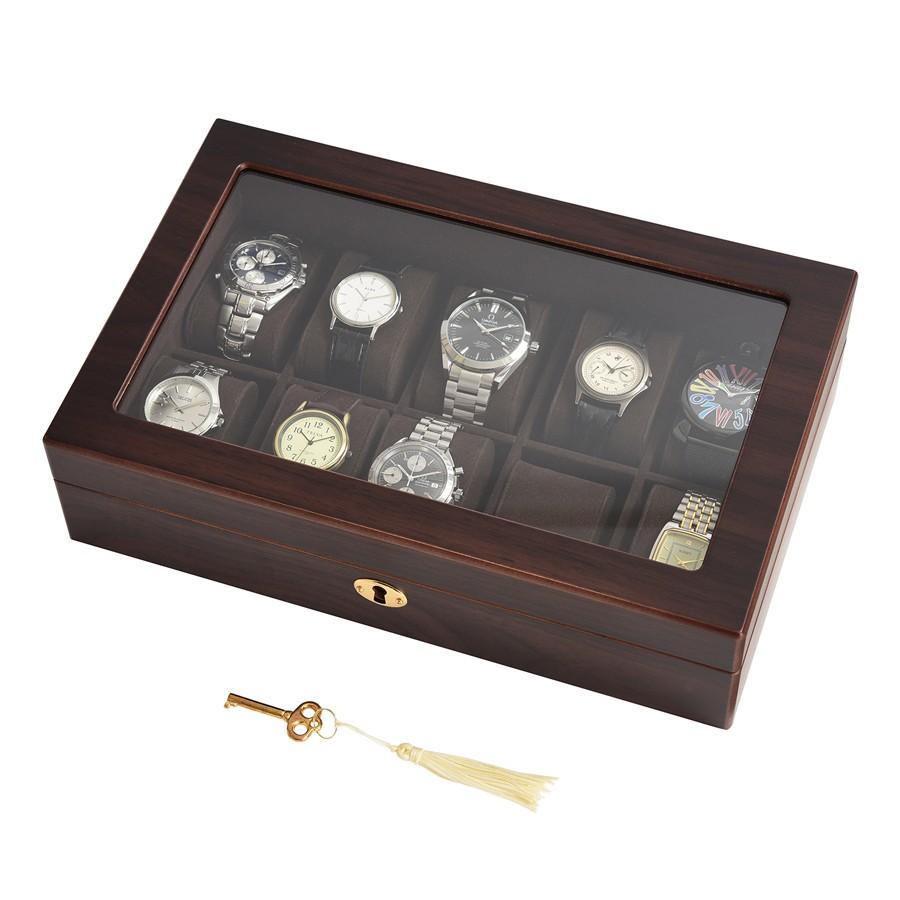 ウォッチケース 木製 木製ウォッチケース10本用 腕時計ケース 父の日 :856-121:Lapin 幸せの宝石箱 - 通販 -  Yahoo!ショッピング