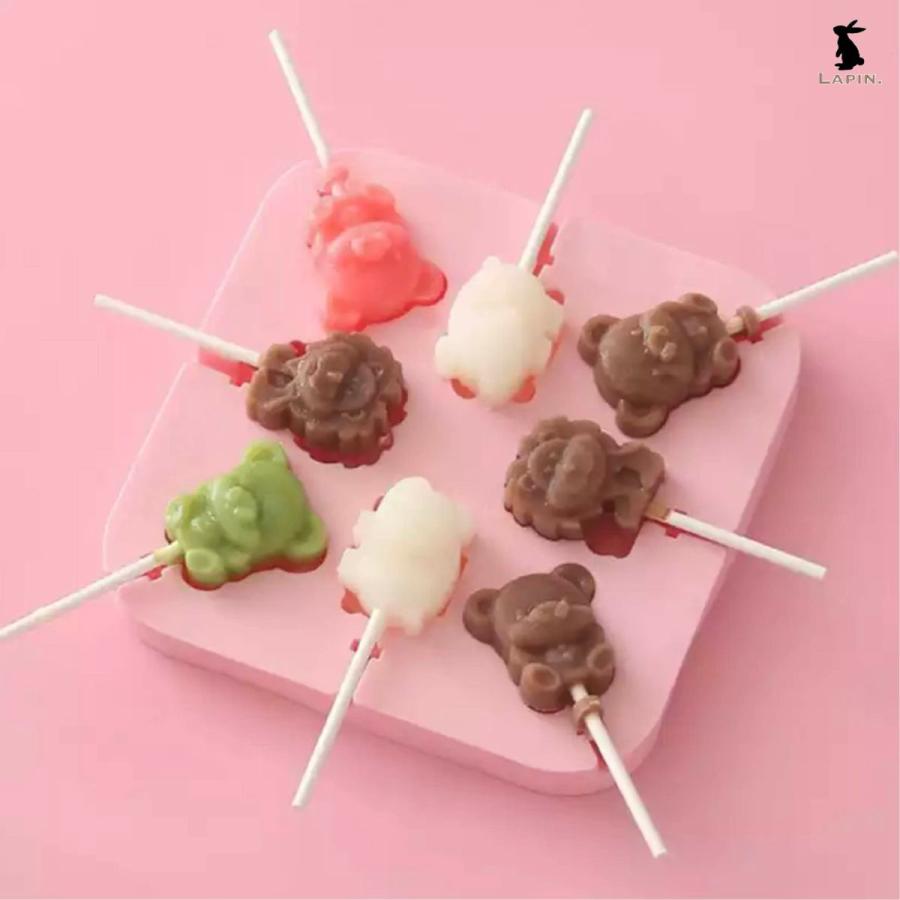 動物 棒チョコレート型 シリコンモールド 立体 型抜き チョコレート