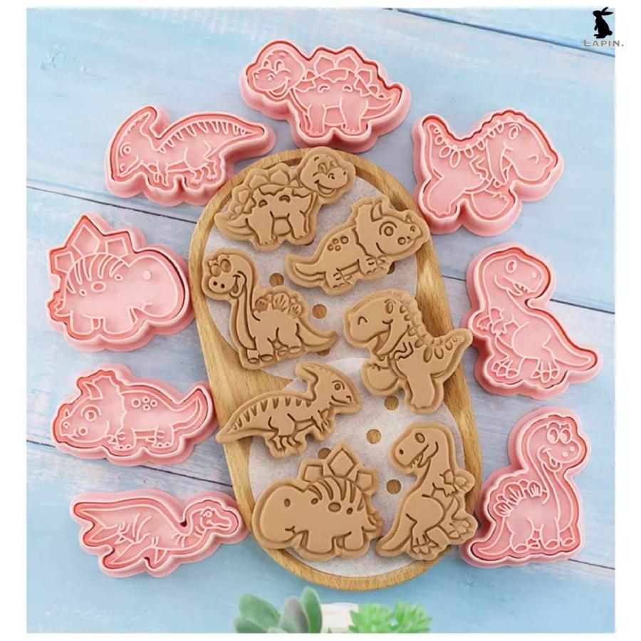 クッキー型 恐竜 ダイナソー クッキーカッター お菓子作り 8