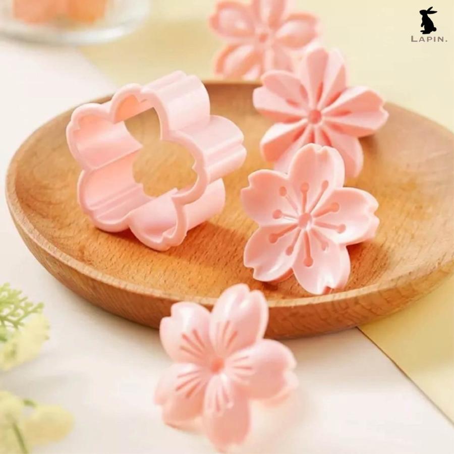 クッキー型 桜 さくら 4ピース【外枠×1】セット お菓子作り 桜型 型