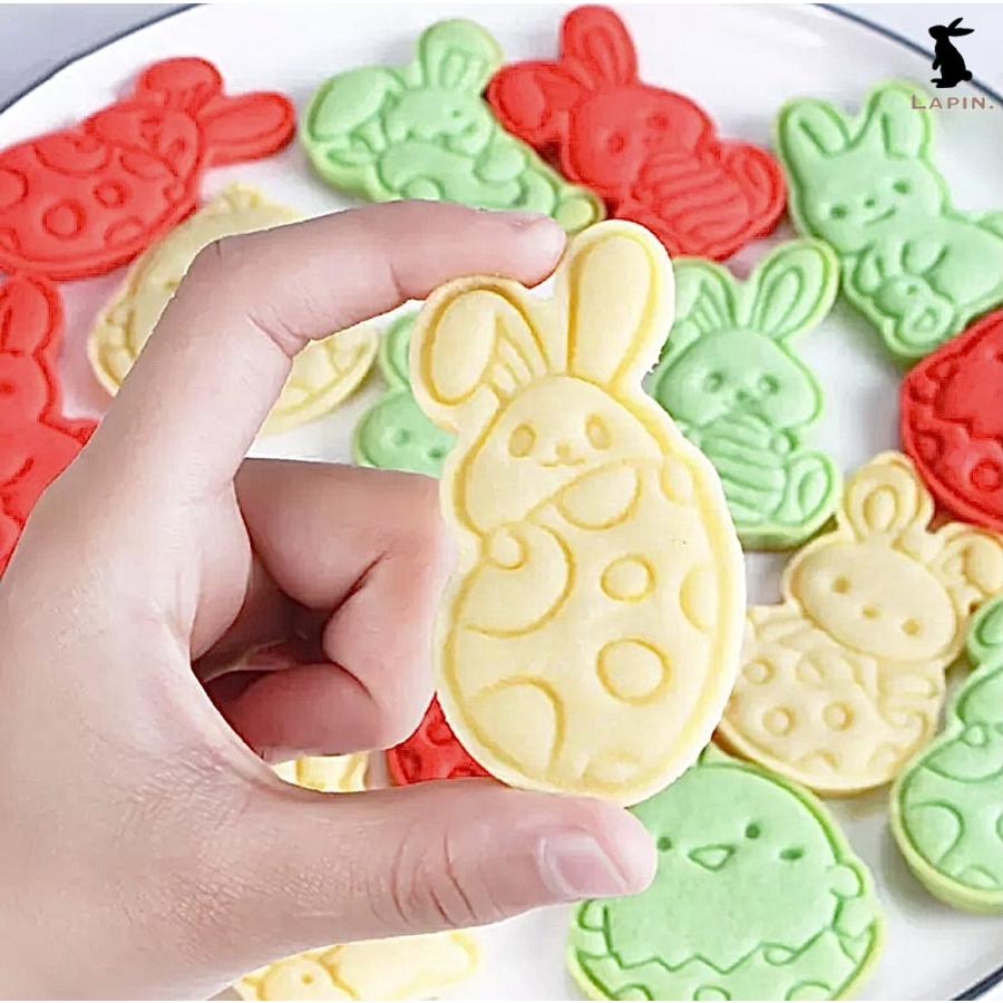 クッキー型 うさぎ 6ピースセット クッキーカッター お菓子作り クッキー型 うさぎ 6ピースセット クッキーカッター お菓子作り
