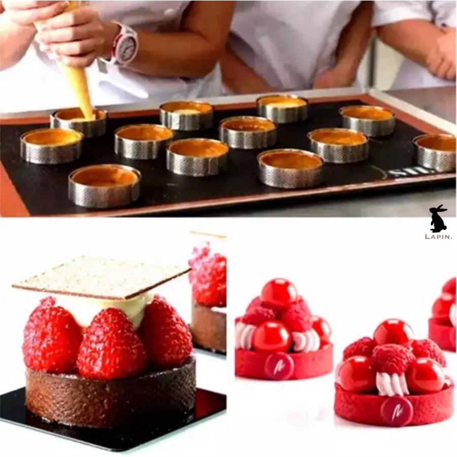 タルトリング 円形 丸型 7cm 5ピースセット 穴あき メッシュタルト