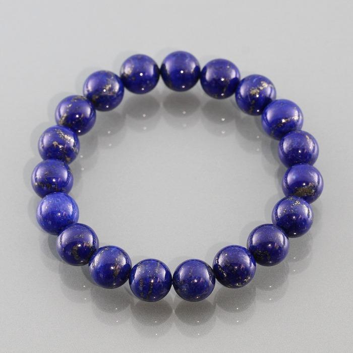 12月誕生石 ラピスラズリ 天然石 天然 無着色 ブレスレット ウルトラマリンブルー 高品質 青い石 BLUE 光る石 パイライト 瑠璃 (B14) |  | 04