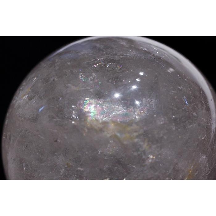 レインボークォーツ球 948g 虹入り 水晶 レインボー 水晶球 アイリス 鑑別書付き (GM2) |  | 02