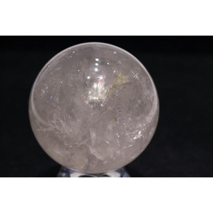 レインボークォーツ球 948g 虹入り 水晶 レインボー 水晶球 アイリス 鑑別書付き (GM2) |  | 04